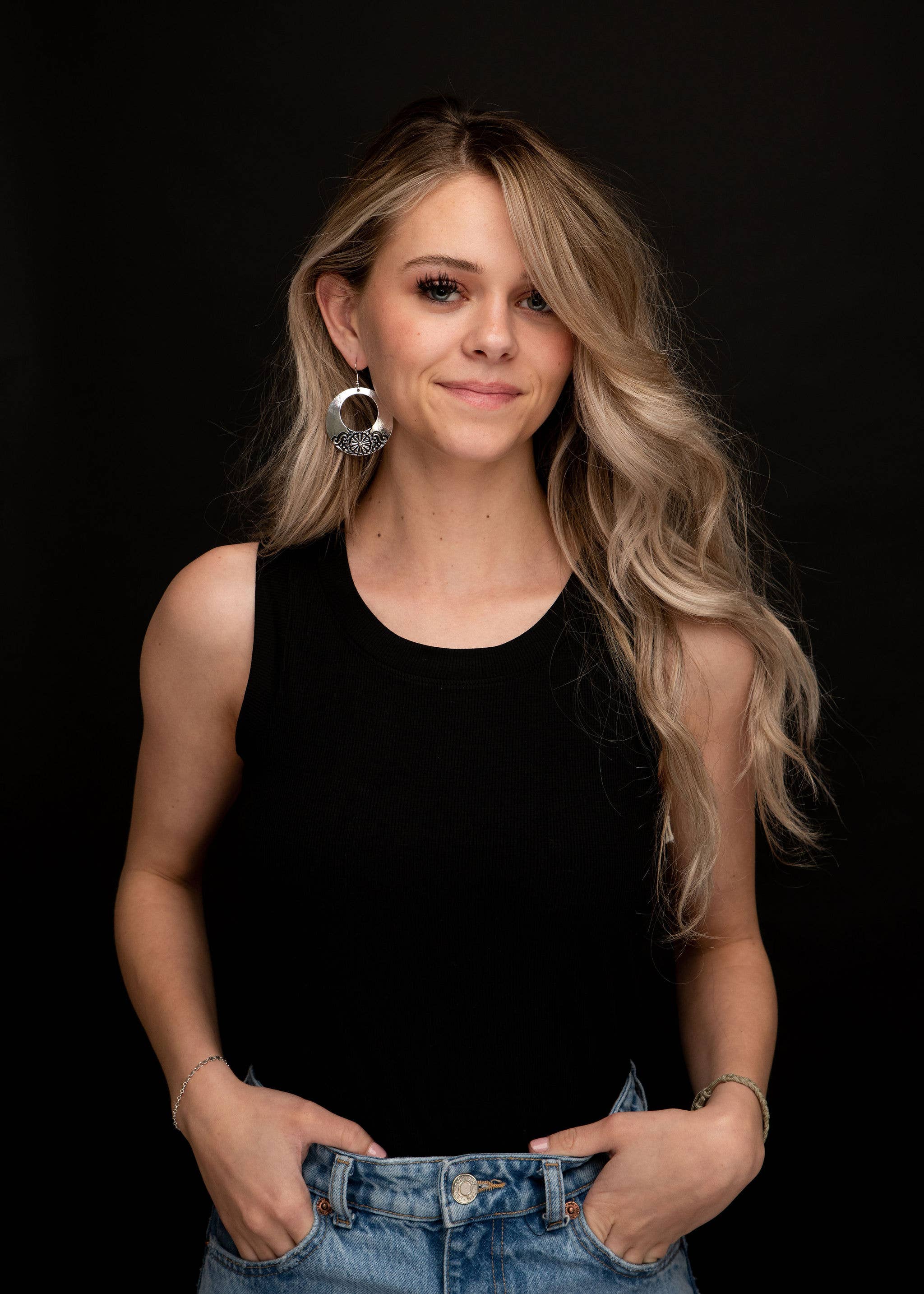 West & Co. - Wholesale Dangle Earrings - Silver Stamped Circular Earring on Fishhook1