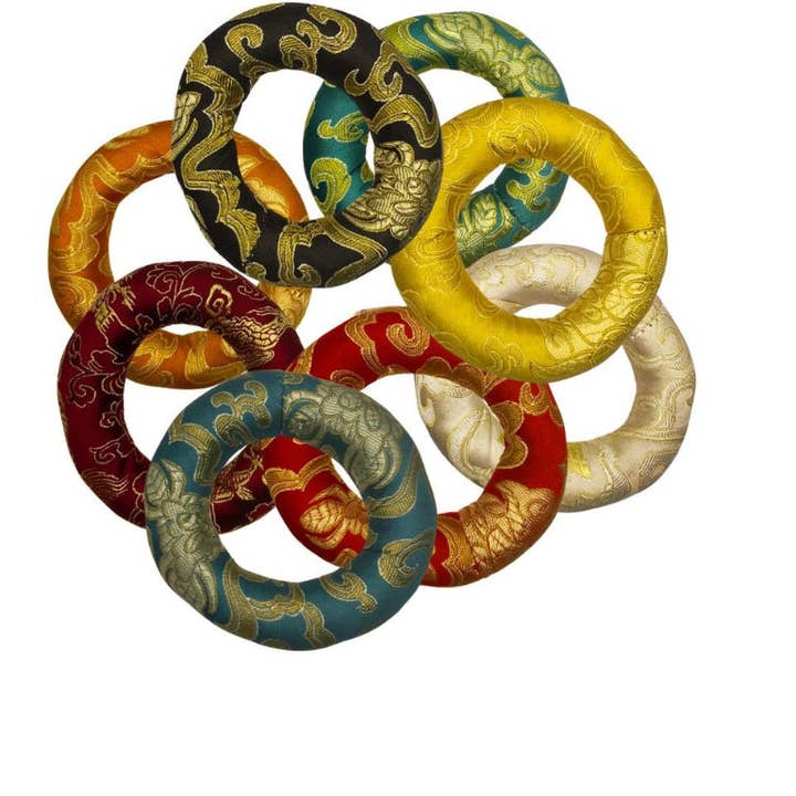 Tika - Wholesale Meditation Supplies - Silk Ring Cushion for Singing Bowl - Small12