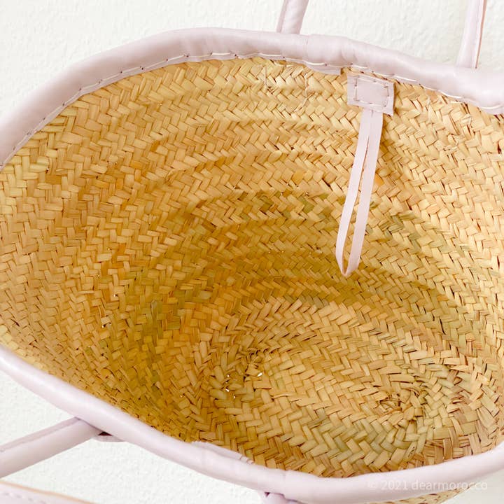 dear Morocco - Wholesale Beach Bag - French market basket // Moroccan / with long leather handle13