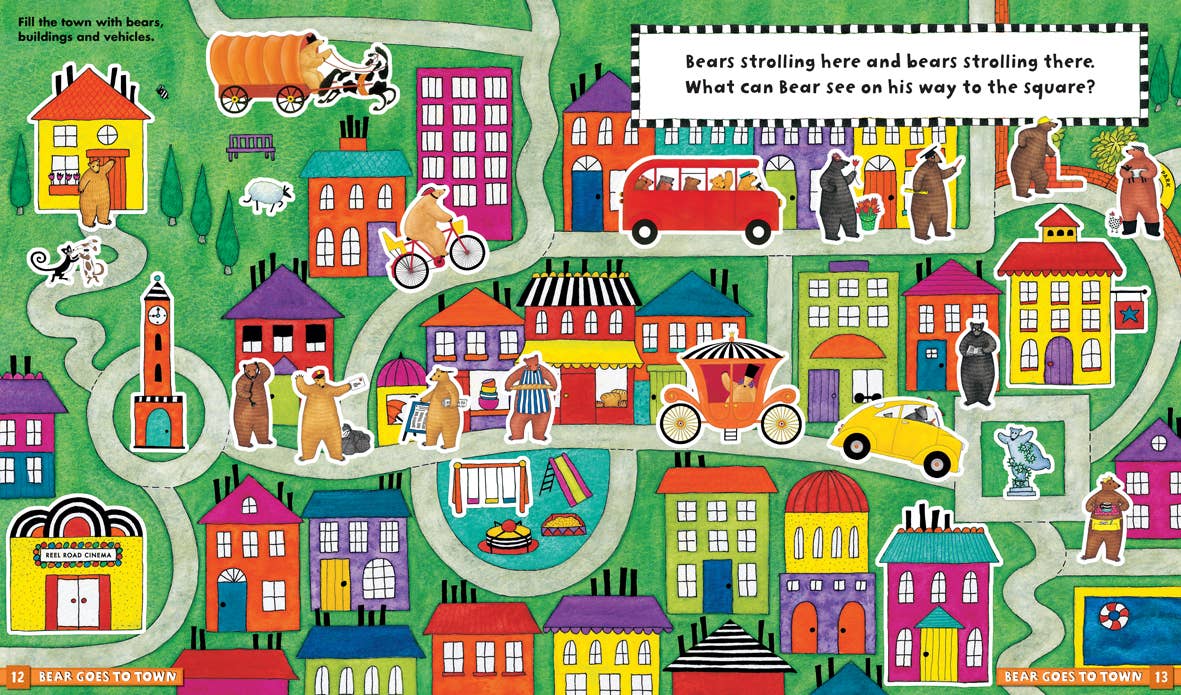 Barefoot Books – wholesale Baby & Toddler Book (0-2) – Bear’s Big Day Sticker Book - Children's Book2