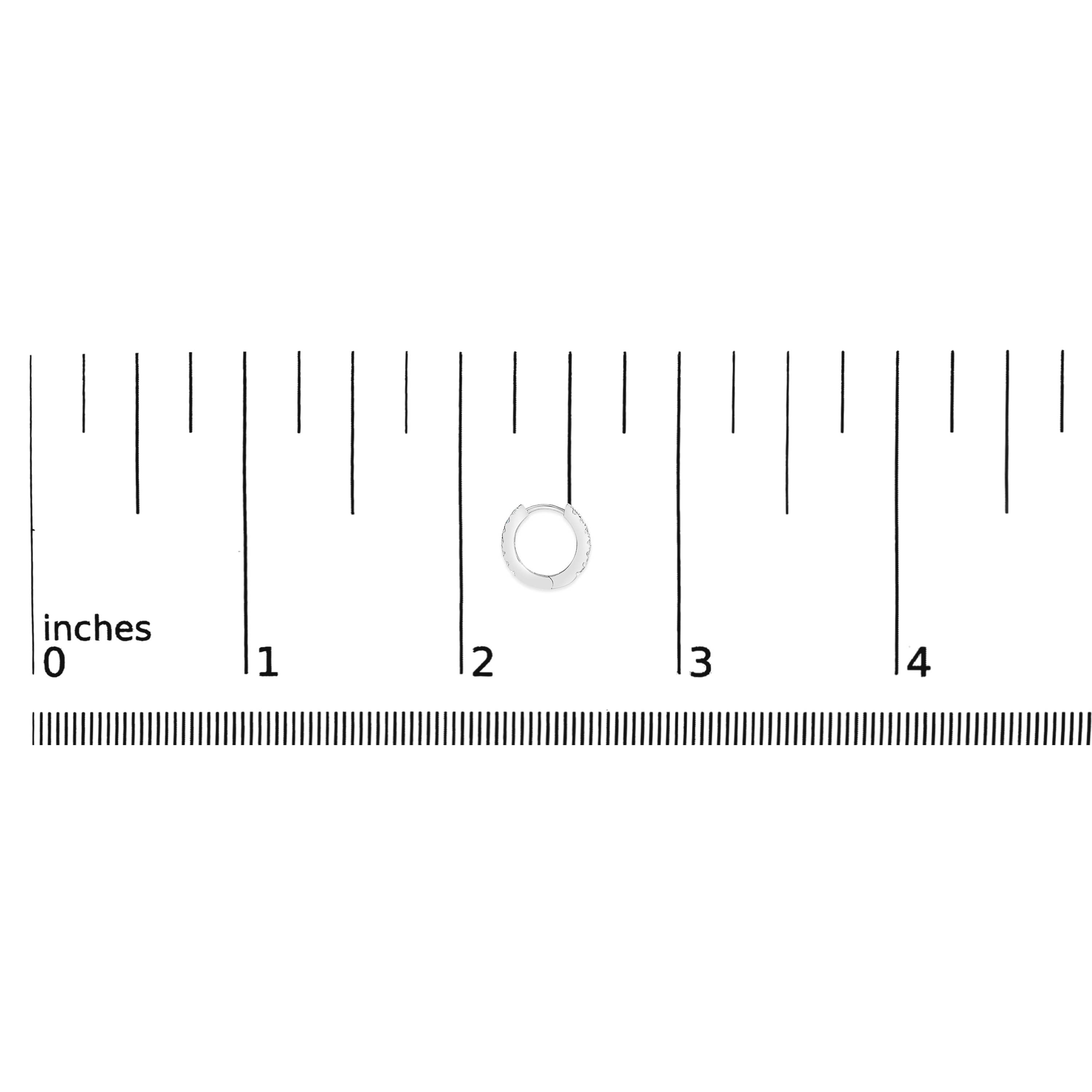 Infinite Jewels - Wholesale Hoop Earrings - 10K Gold 1/4 Cttw Diamond Double Sided Huggie Hoop Earrings9