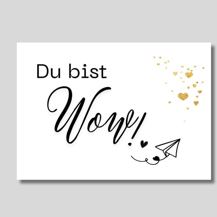 Postcard 'You are Wow' DIN A6 buy online (Copy) for wholesale by Zarto GmbH