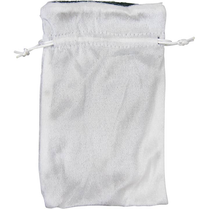 White Velvet Bag w/ Silver Lining (Each) for wholesale by Kheops International