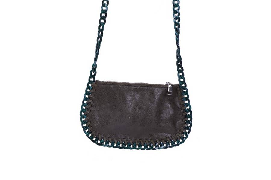Nima Accessories Inc - Wholesale Shoulder Bag - Women's - Ladies Faux Leather Shoulder Bag with Lucite Chain Strap1