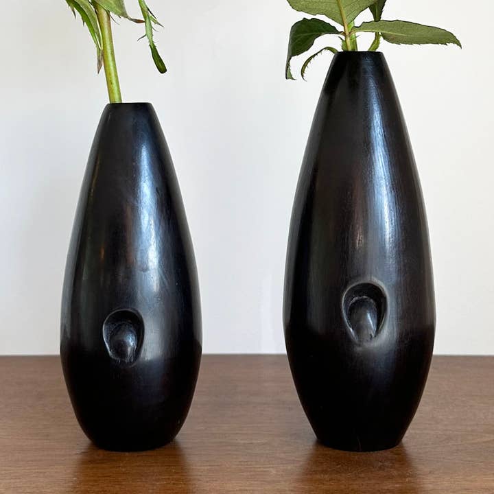 Vaso in legno di ebano - Vaso Rarico per la vendita all'ingrosso da parte di OUTPOST ORIGINAL