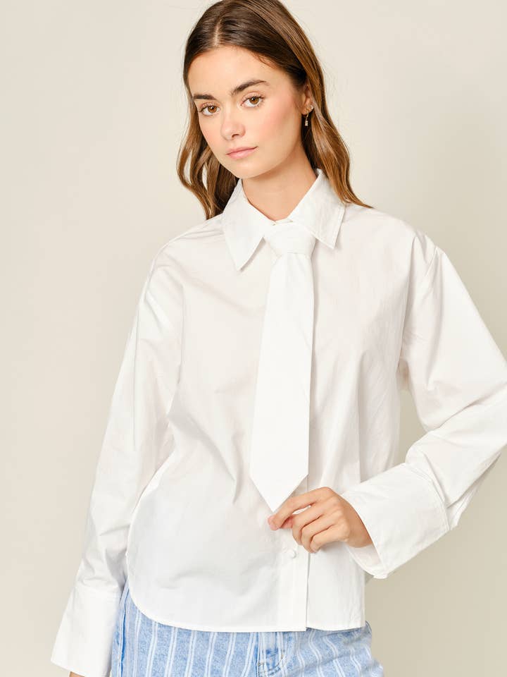 AJT5713 TIE COLLAR SHIRTS for wholesale by Aaron & Amber