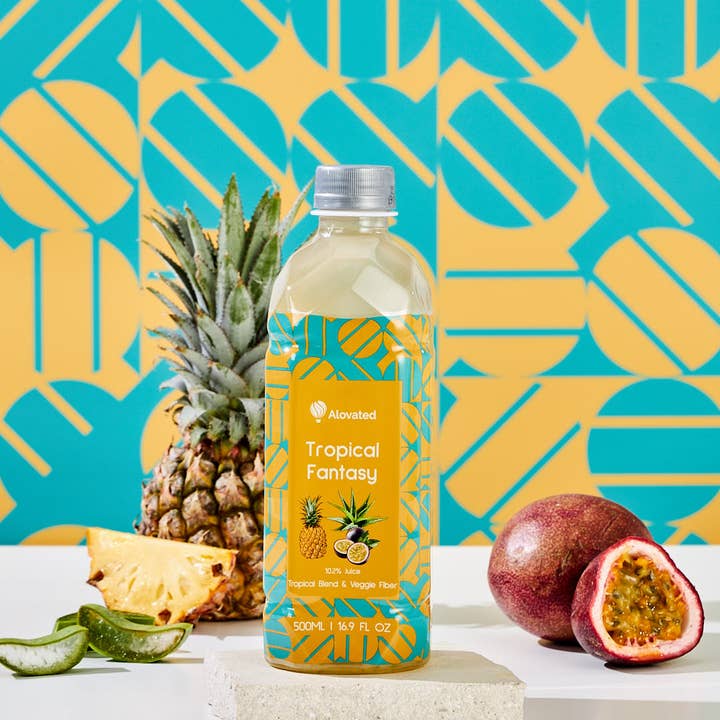 DaoHer Beverage - Wholesale Wellness Juice/Tonic - Alovated Tropical Fantasy Aloe Veggie Drink