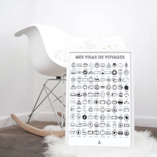 AVENTURA ÉDITIONS - Wholesale Art Print - Display travel visas1