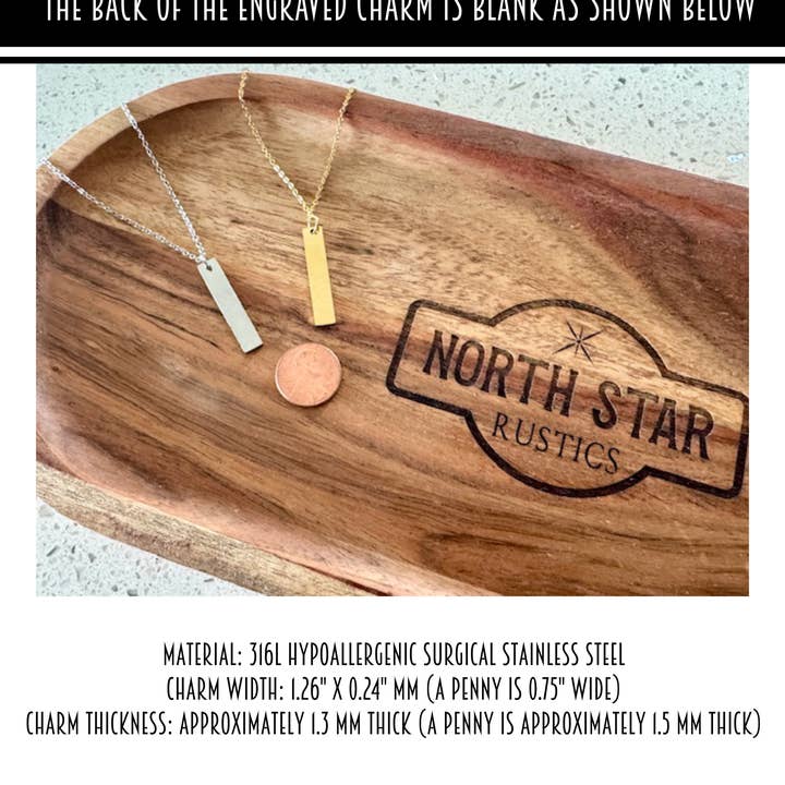 North Star Rustics - Wholesale Pendant/Charm Necklace - Latitude and Longitude Necklace - You Choose