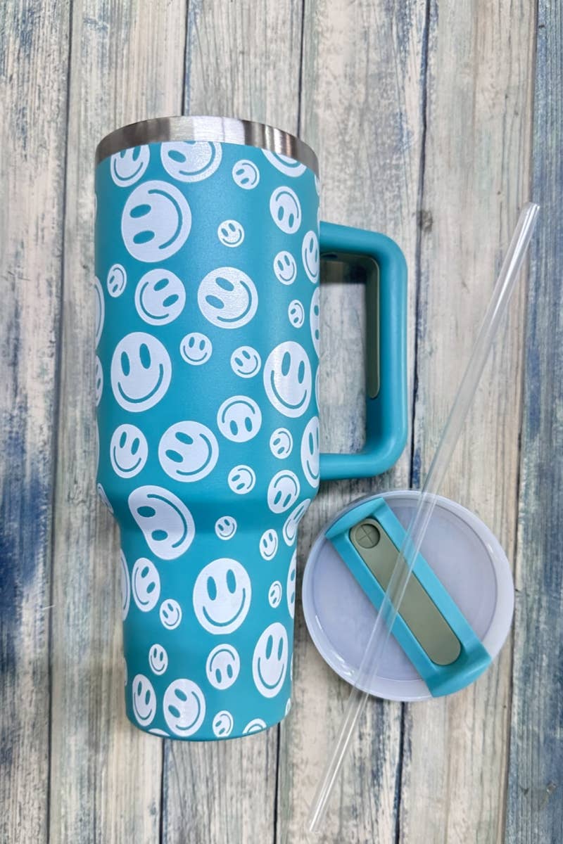 DESHENG ENTERPRISE - Wholesale Insulated mug/tumbler - SMILEY FACE STAINLESS STEEL TUMBLERS CUP 40oz  3