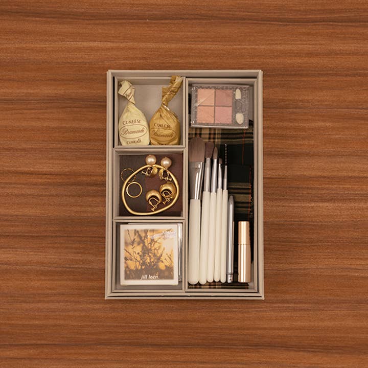NAKABAYASHI Stationery - Wholesale Desk Organizer - Organizing Bento Box made from Recycled Paper A5