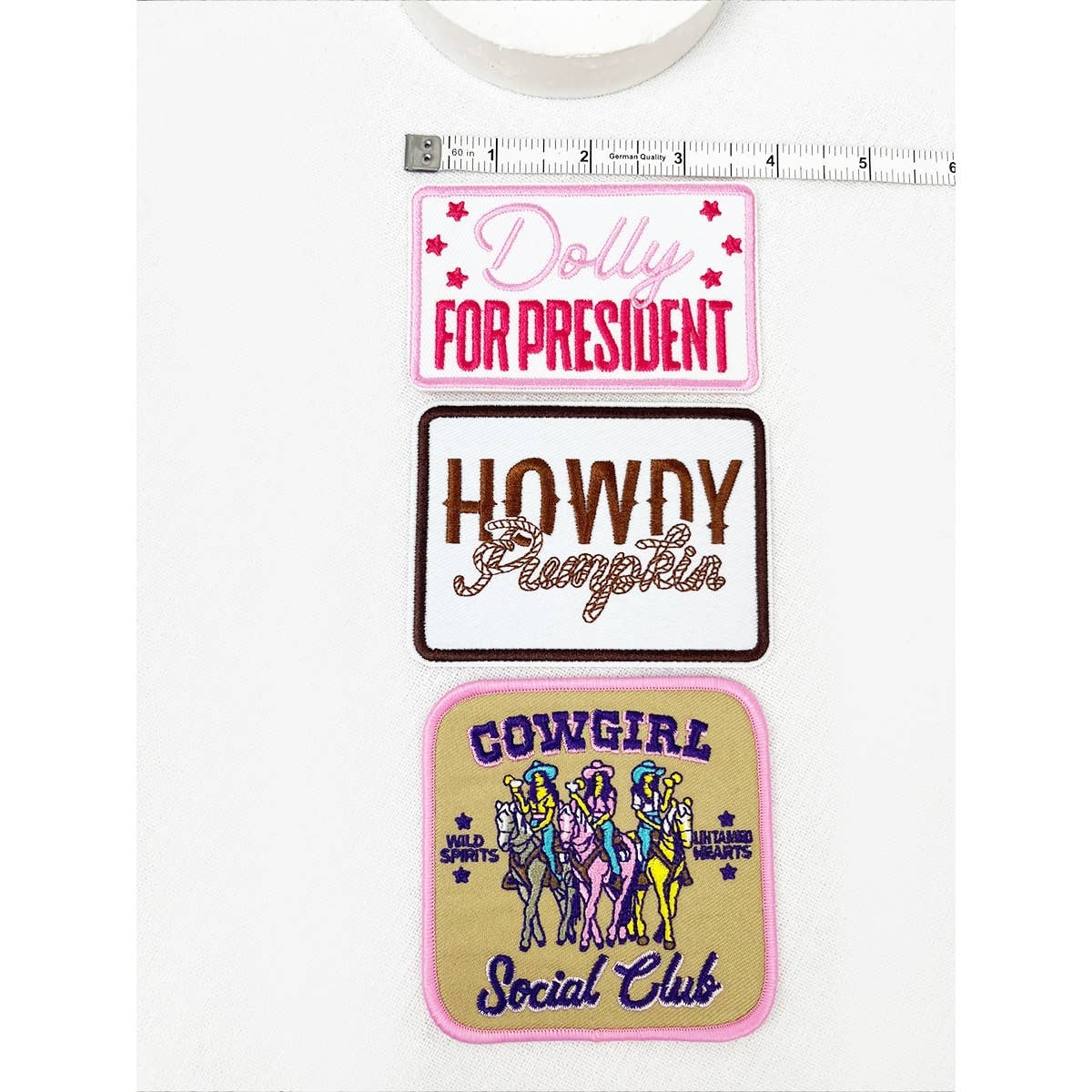 MIX COLOR COWGIRL Theme DIY Iron On Embroidered Patches for wholesale on Faire18