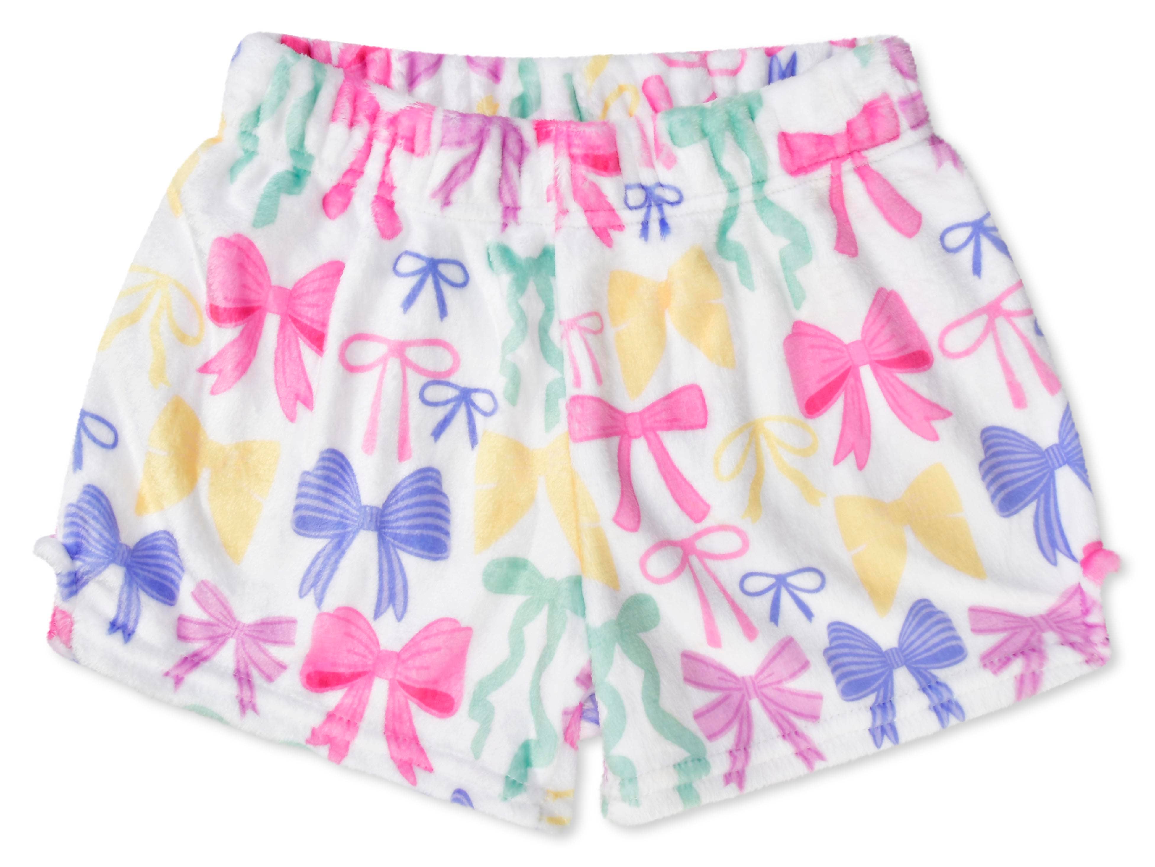 Iscream - Wholesale Shorts - Kids - PRETTY BOWS PLUSH SHORTS (X-SMALL - 4-6)