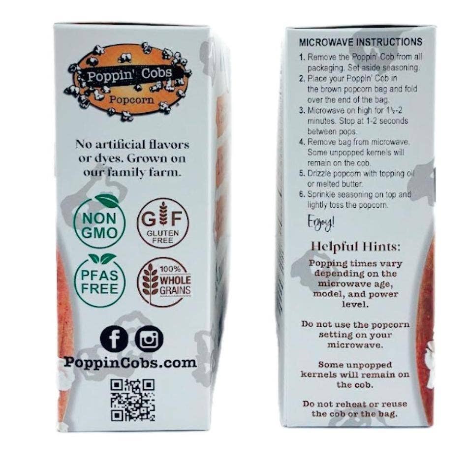 Poppin' Cobs Popcorn - Wholesale Popcorn - Dill Pickle - 3 pack of Microwave Popcorn on the Cob 2