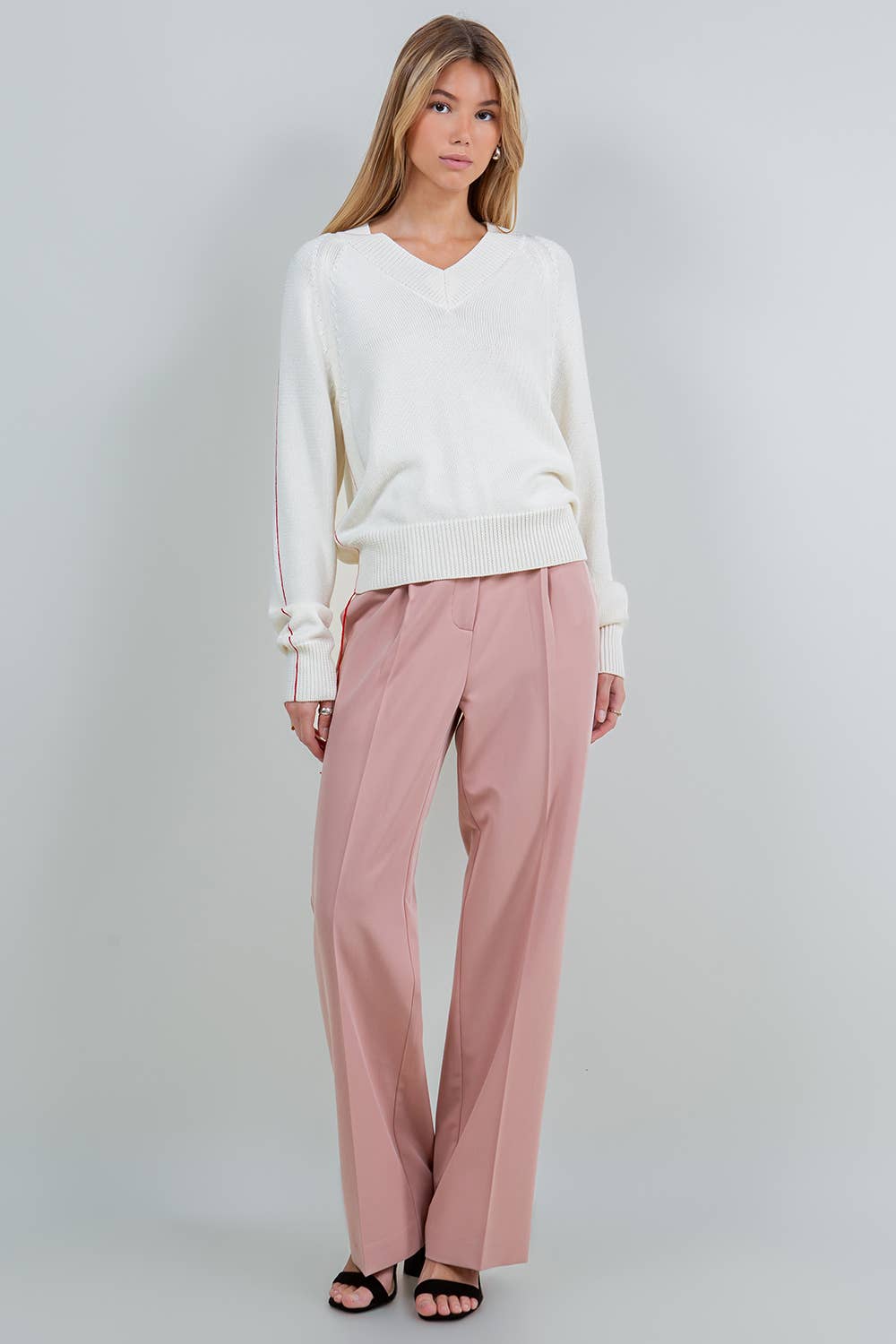 Whiteroom+Cactus - Vendita all'ingrosso Maglione tricot - Donna - MAGLIONE IN FILATO A CONTRASTO11