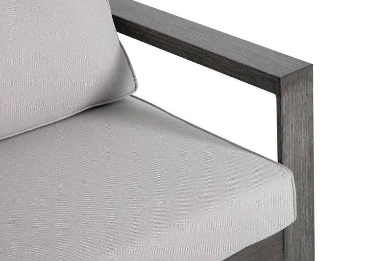 Light Gray Walsh 4-Piece Aluminum Firepit Sofa Set for wholesale on Faire14