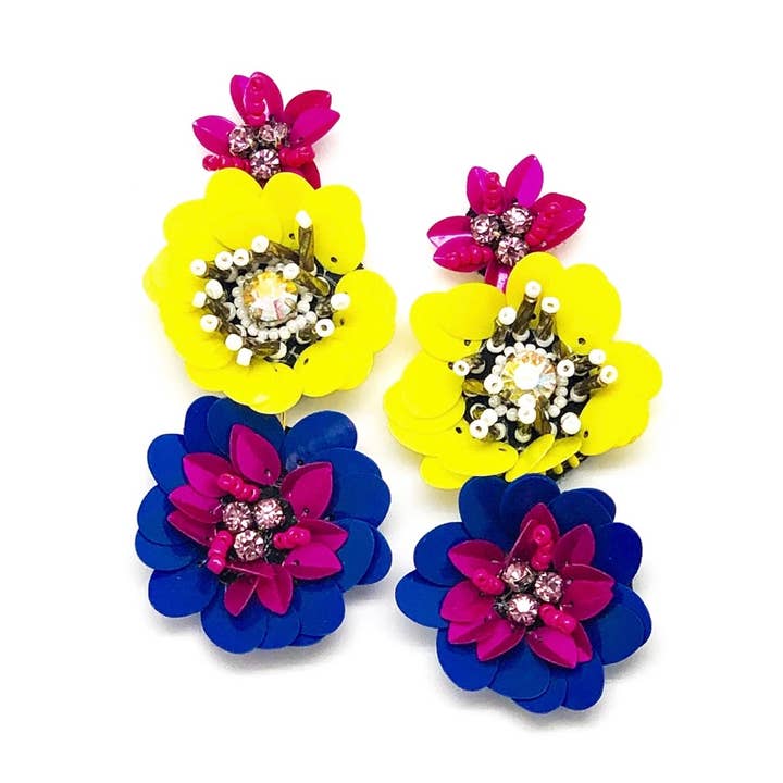 Bloom Earrings for wholesale by Allie Beads
