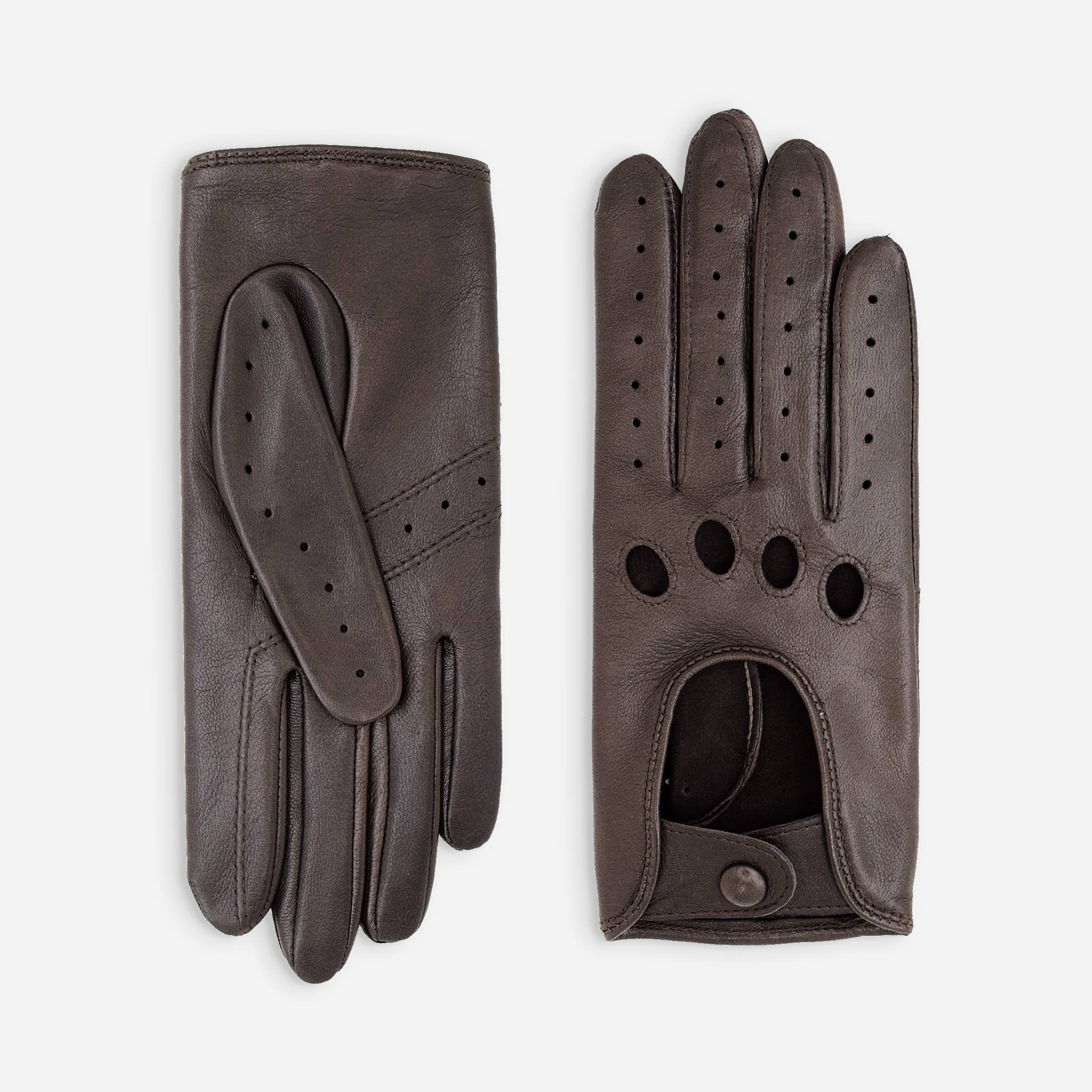 Glove Story - Vente Gants – femme - Gants cuir agneau-non doublé-conduite-21090NF17