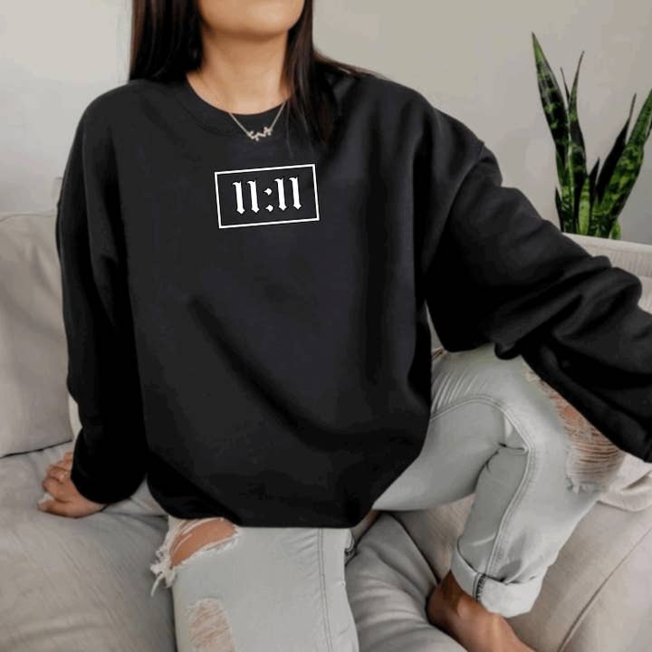 11:11 Angel Number Sweatshirt for wholesale by 37 West Co