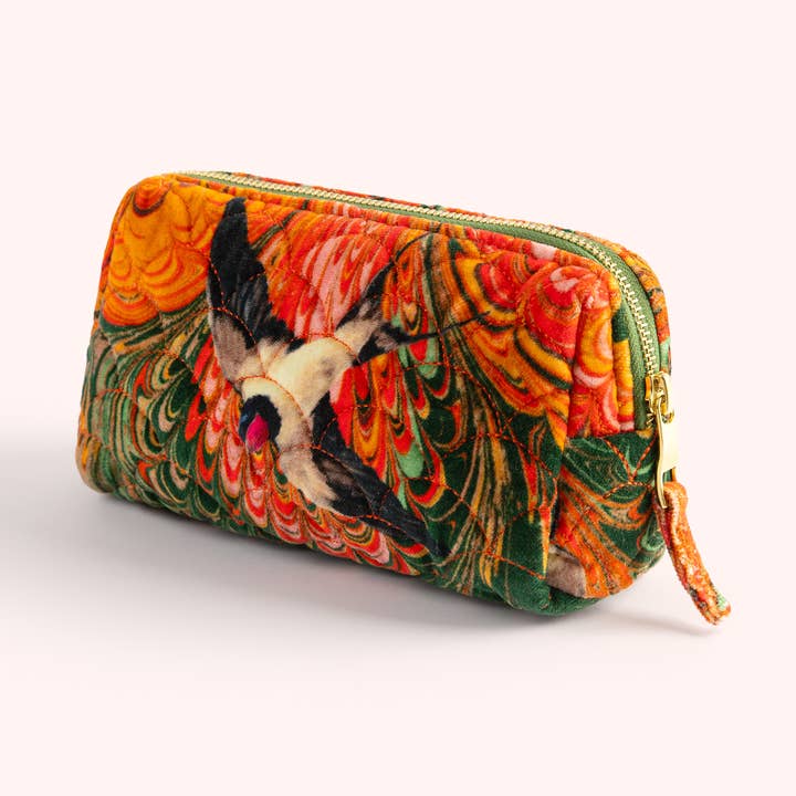 Quilted Vanity Bag - Marbled Swallow for wholesale by Powder Design - Europe