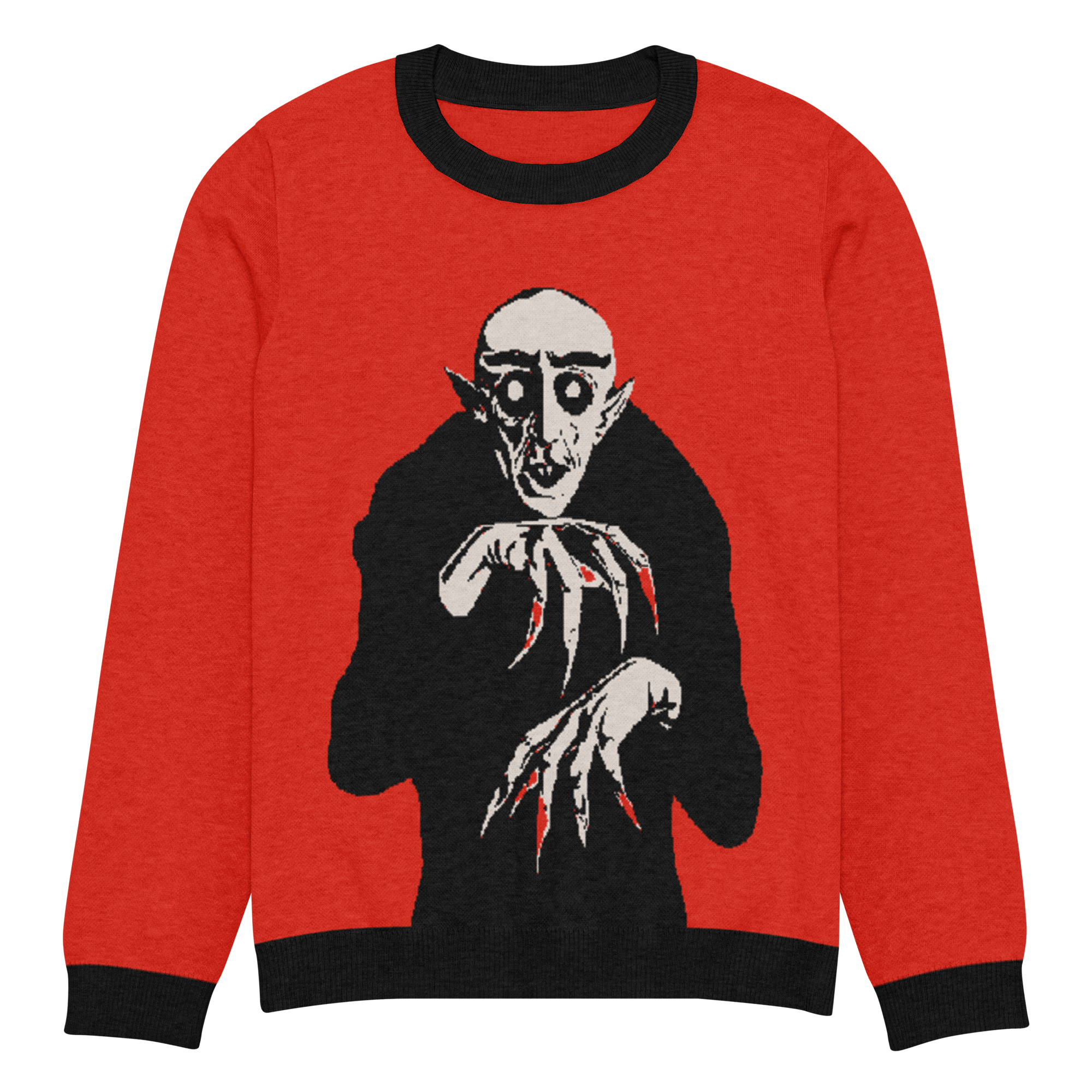 Goth Cloth Co. - Vente Sweat-shirt à imprimés – unisexe - Sweat-shirt à col rond en tricot Nosferatu Nights8