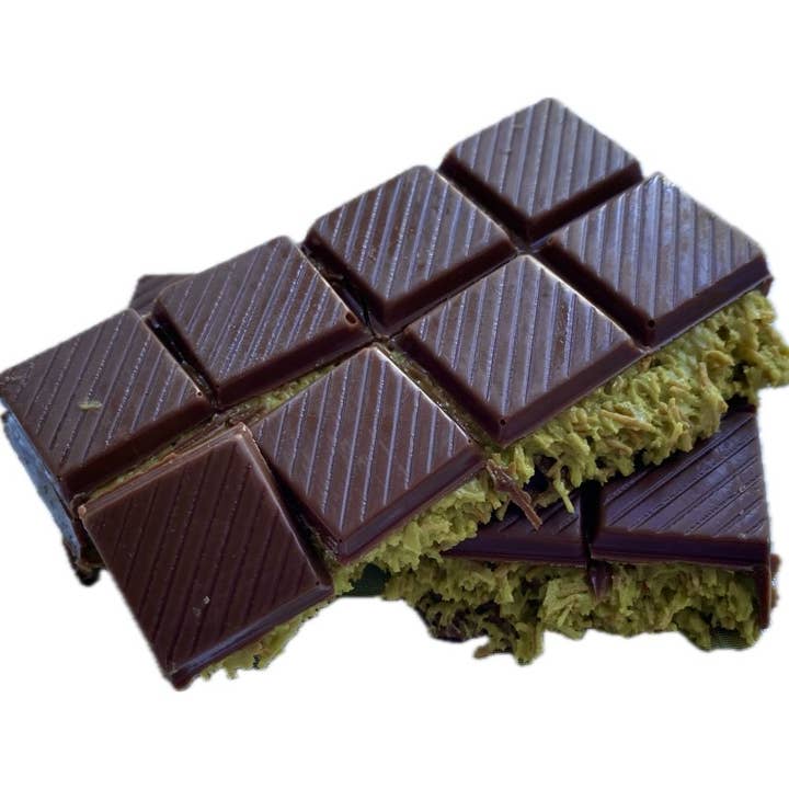 Aladdin - Wholesale Chocolate Bar - Pistachio Praline Dubai Chocolate Bar – Crispy & Nutty Delight