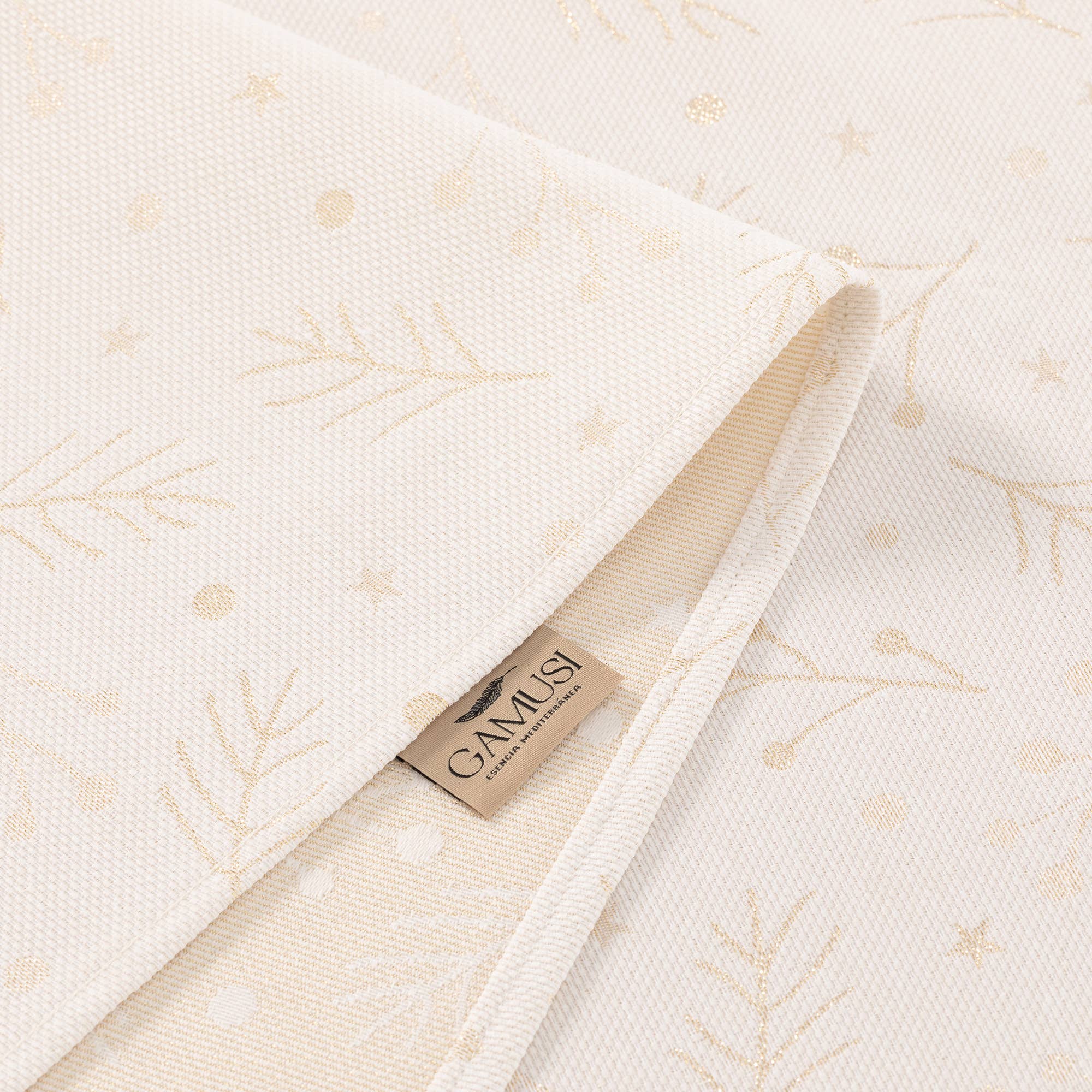 GAMUSI - Vente Nappes - Nappe de Noël en coton jacquard BERRIE7