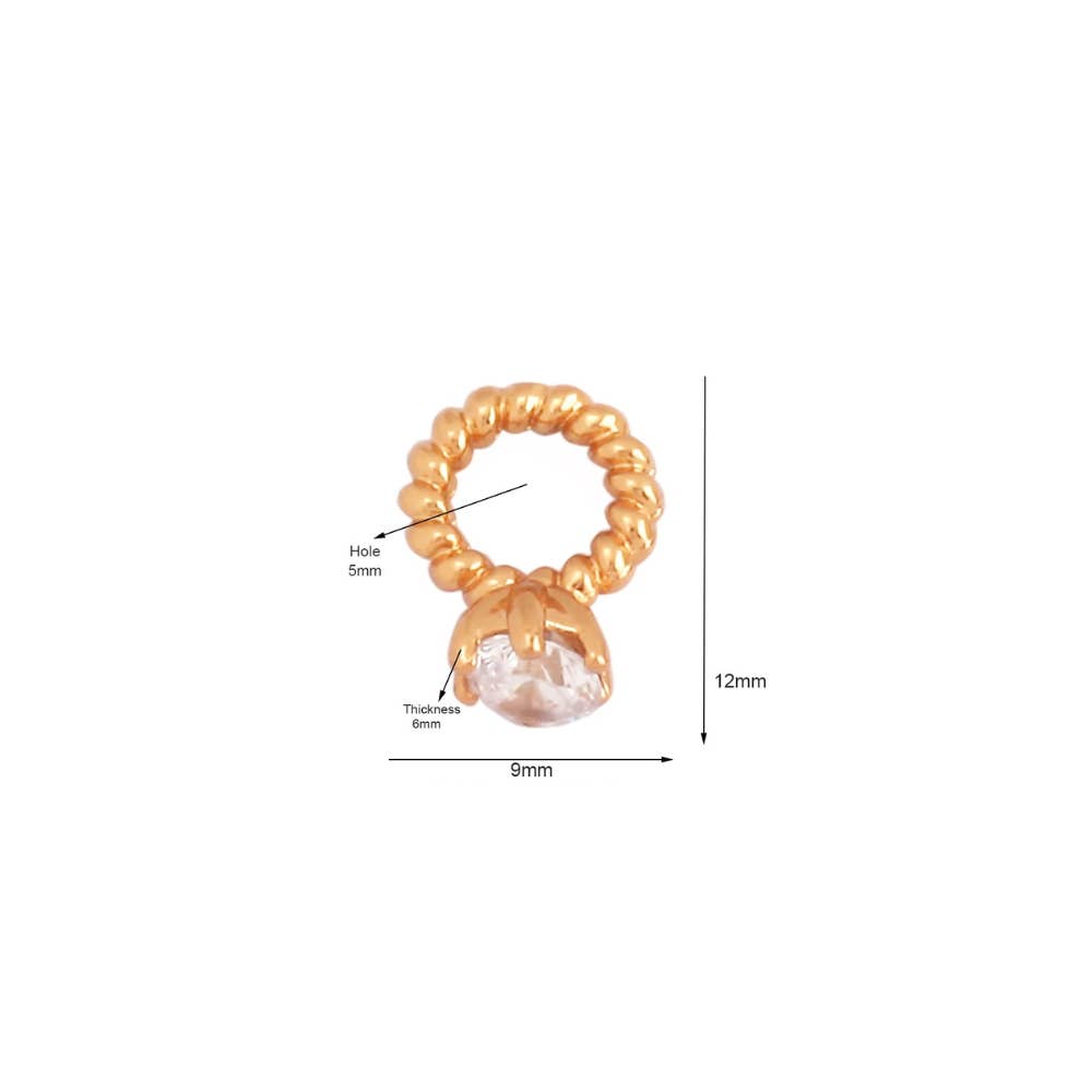 Deep South Originals Inc. – wholesale Individual charm/pendant – Wedding Ring Charm ~ Deep South Originals