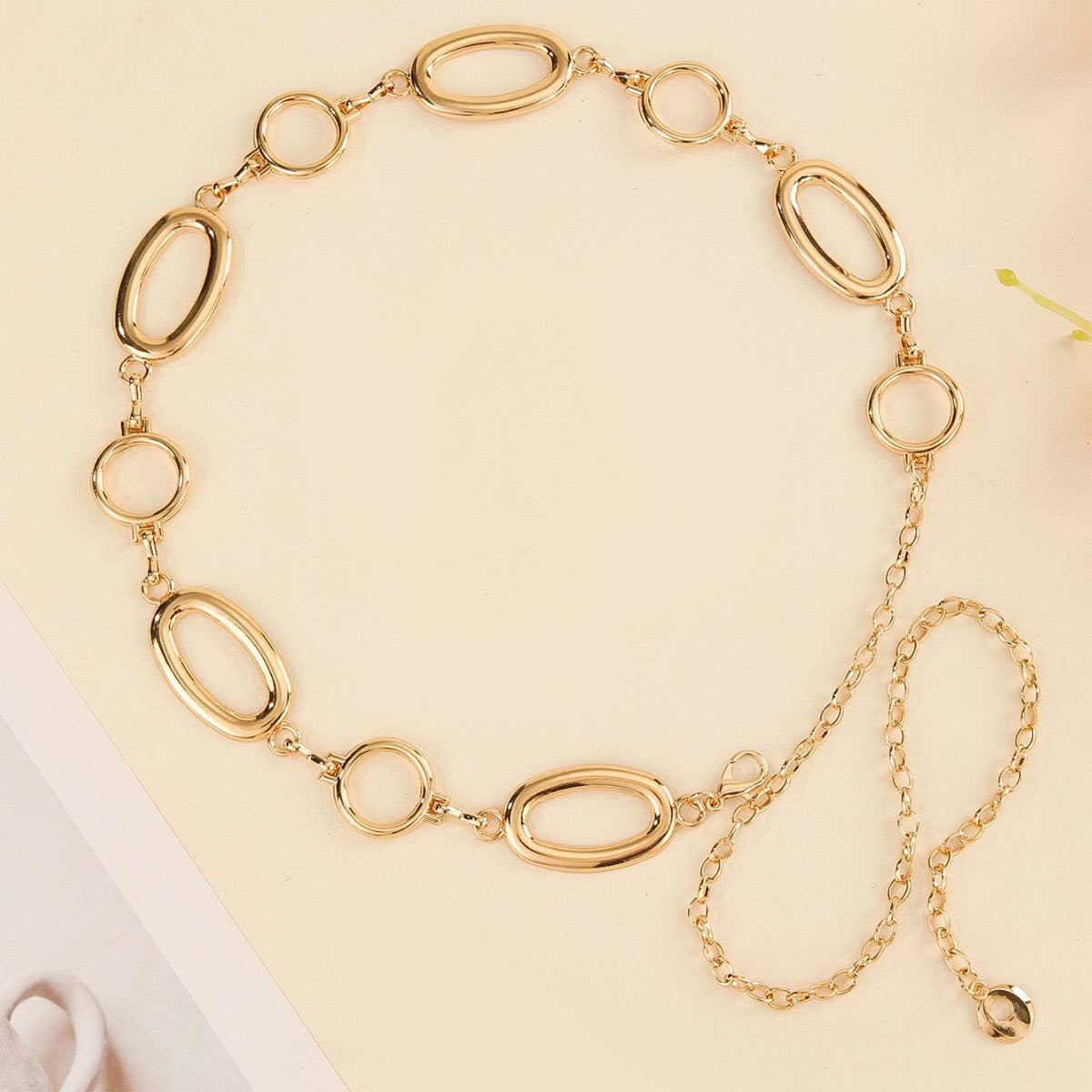 Lily Clothing - Wholesale Belt - Women's - Fashionable and simple round metal waist chain0