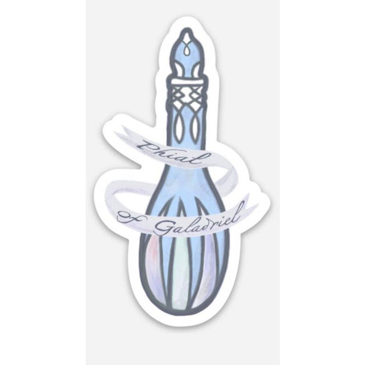 Papi Hour - Venta al por mayor Pegatina - Pegatina para portátil Lotr Phial Of Galadriel | Pegatina El Señor de los Anillos | Reina Elfa | Luz de Eärendil | Regalo para fans de Jrr Tolkien | Frodo Baggins
