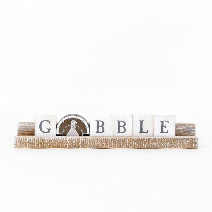 Adams & Co. - Wholesale Sign - 55201 - 13x2 ledgie kit (GOBBLE) FALL LETTERBOARD CLEARANCE