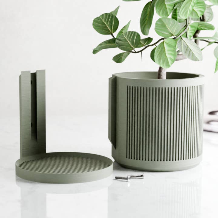 Modernized Pottery - Wholesale Wall Planter - Hanging STREAM Wall Planter