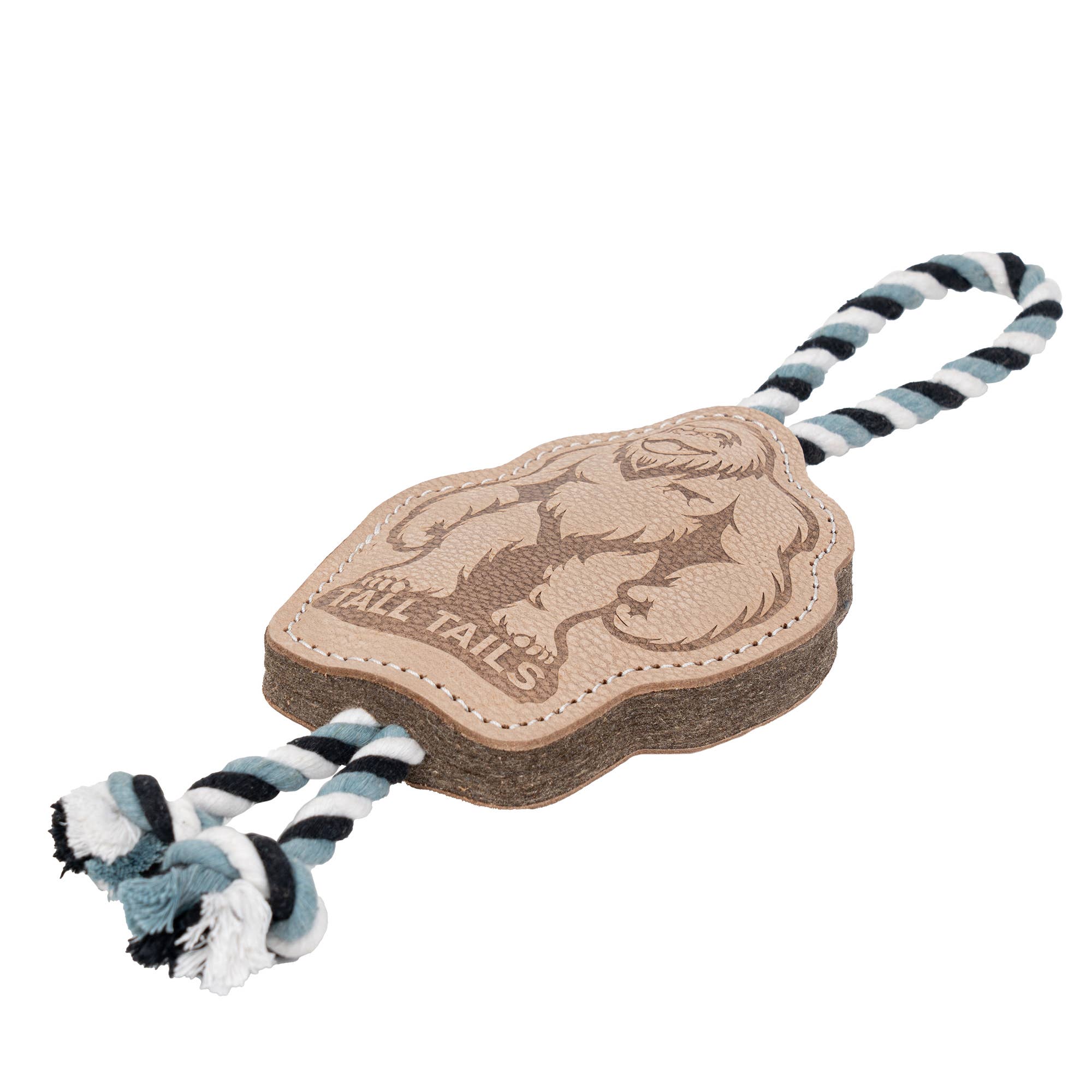 Tall Tails - Wholesale Pet Rope Toy - Dog - Tall Tails Natural Leather Big Foot Tug Dog Toy3