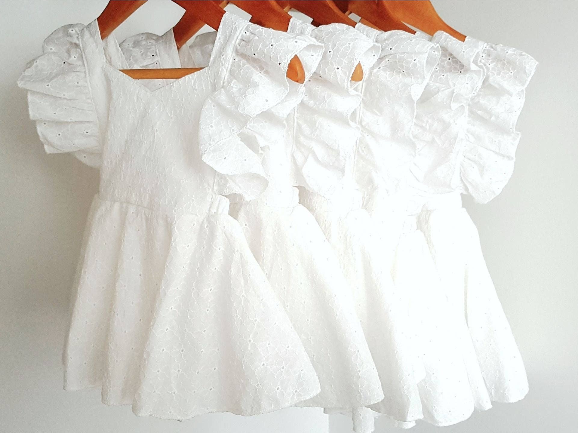 Maman - Wholesale Jumpsuit – Baby - Vivian Embroidered White Cotton Baby Girl Romper1