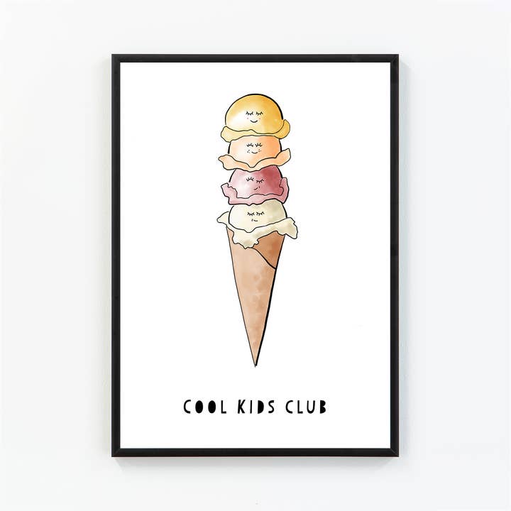 Cool Kids Club Print for wholesale by Wild Cherry Prints