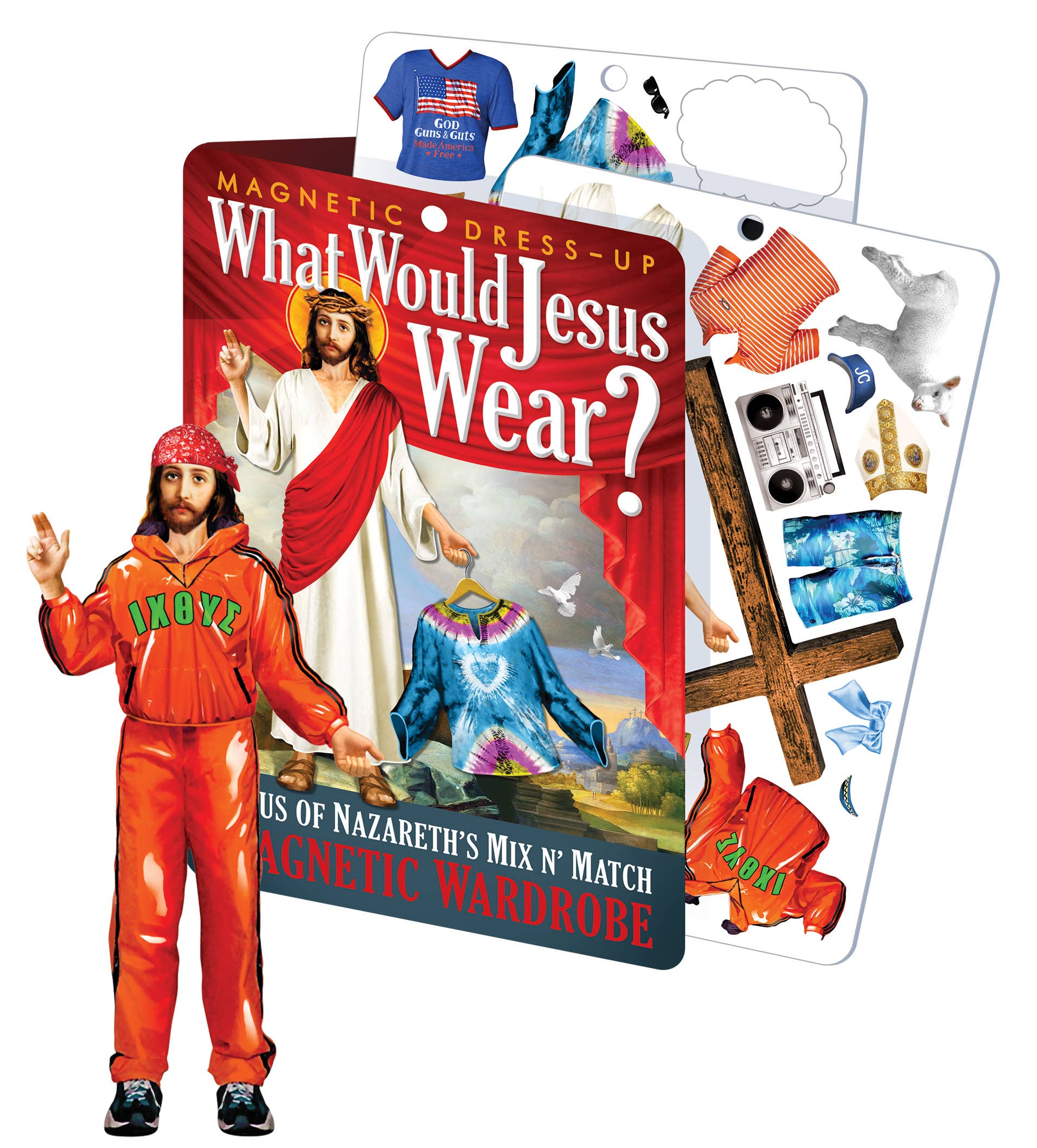 Unemployed Philosophers Guild - Wholesale Magnet - Jesus Dress Up2