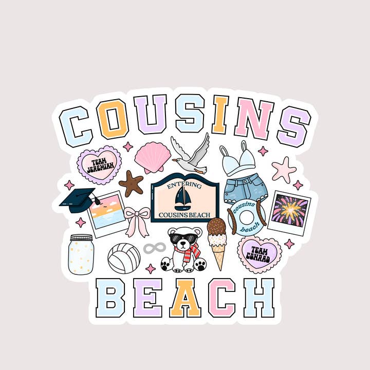 The Corner Shop - Wholesale Sticker - Cousins Beach - The Summer I Turned Pretty Sticker2