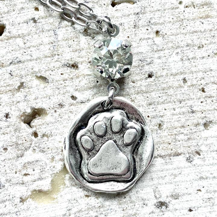 Kat hund pote halskæde kæledyr smykker dyr elsker redning for engroshandel hos VB&CO Designs Handmade Jewelry