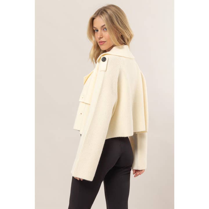 HYFVE - Wholesale Jacket - Women's - Double Breast Sweater Trench Jacket16