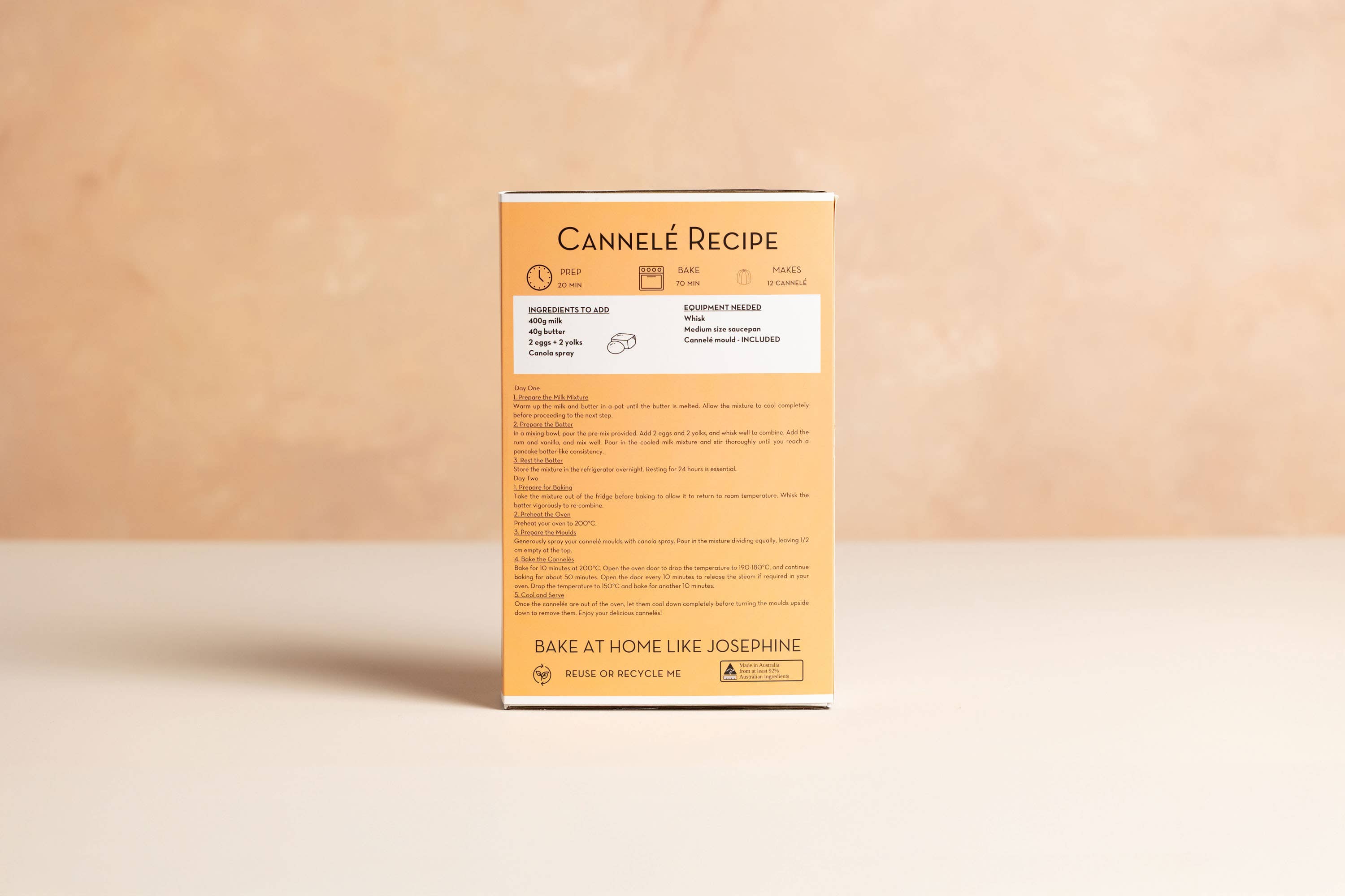 By Josephine – wholesale Cake mix – Cannelé Baking Kit1