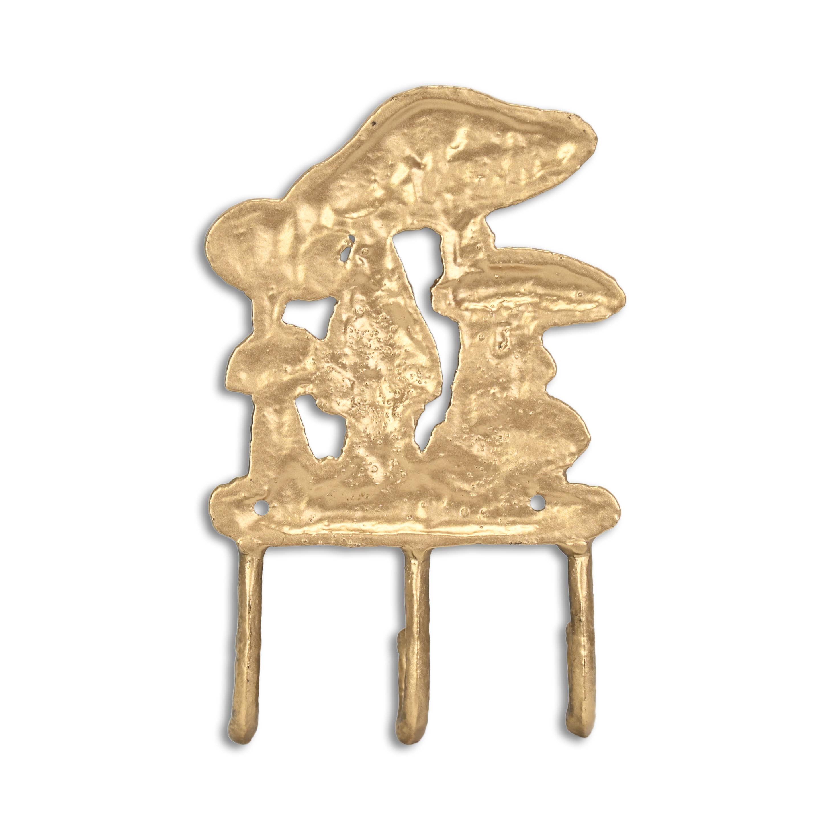 Cheungs Home Decor - Wholesale Wall Hook - Mythra Golden Mushroom Medley Cast Iron 3 Prong Wall Hook6