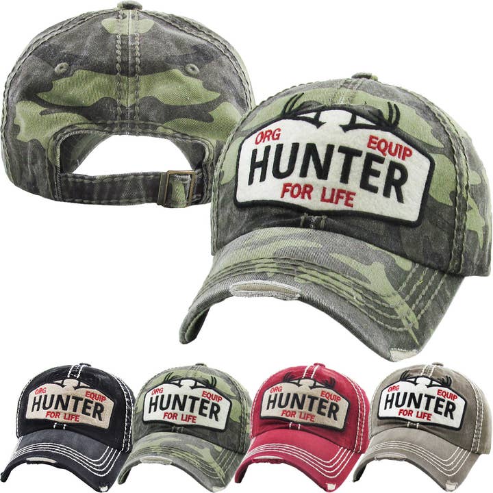 HUNTER VINTAGE BALLCAP for wholesale by KBETHOS