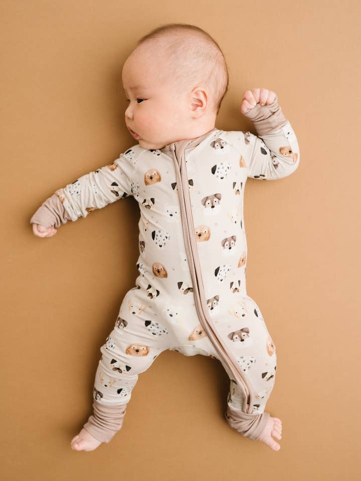 Little One Shop - Wholesale Sleepsuit - Baby - Puppy Pals Bamboo Sleeper