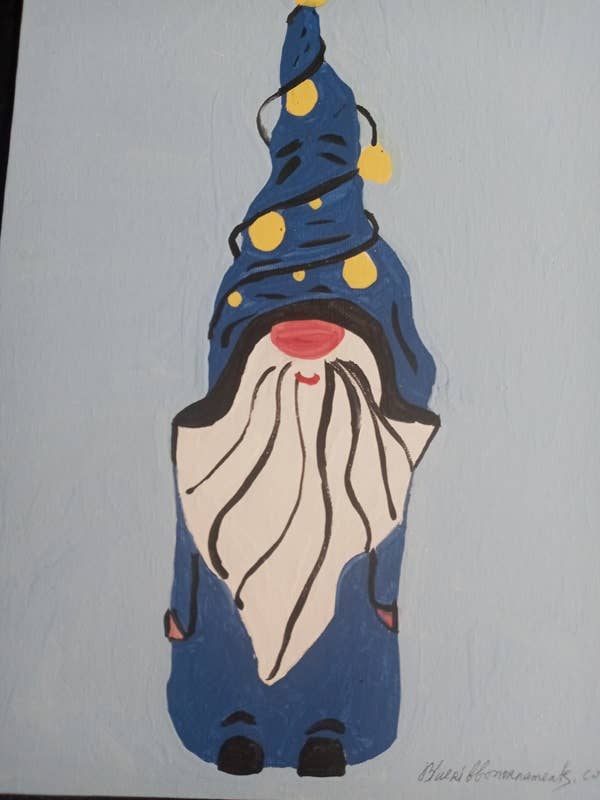 Blauer Gnom, Schöne Weihnachtswanddekoration, LXC52 für den Großhandel von BLUE RIBBON ORNAMENTS