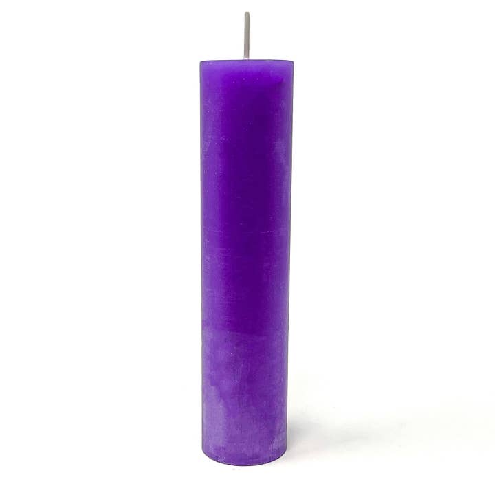 EMPOWERMENT - PURPLE - Spellcasting Pillar Candle for Symbol Carving & Herb Rolling for wholesale by House Of Intuition