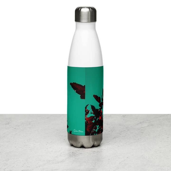 Trinkflasche aus Edelstahl - Abstract Flower Burst 2 für den Großhandel von Sara Marie Hawai'i