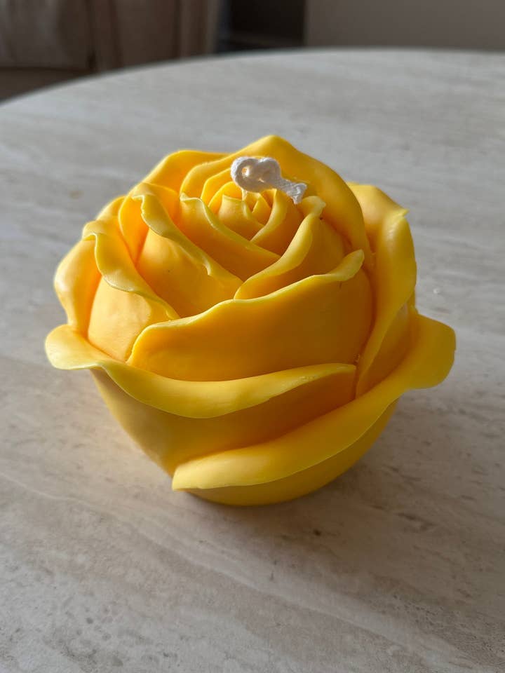 Huge Rose Candle| Custom Color| Handmade Gift| Rose Candle for wholesale by Home Pro Idea