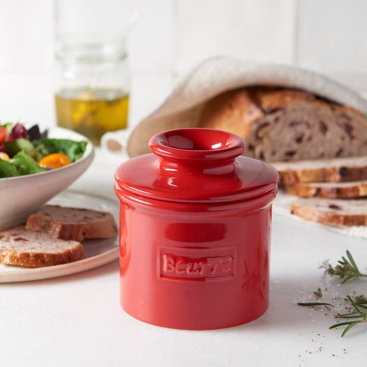 The Original Butter Bell® Crock - Vendita all'ingrosso Burriere - Il coccio originale Butter Bell® - Café Maraschino Red5
