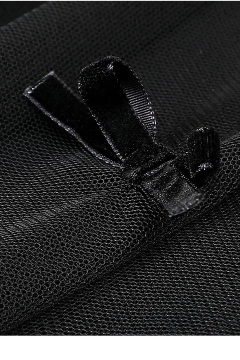 NINEXIS - Wholesale Skirt - Women's - CWBLS00712_BOW MESH A-LINE MIDI SKIRT WOMEN2