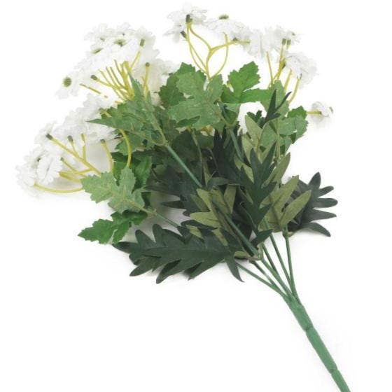 Closer2Nature – Großhandel Künstliche Blumen – Künstliche weiße Gänseblümchen-Pflanze, 32 cm